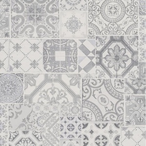 Виниловые обои на флизелиновой основе Collage PS International Белый-Серый (42506-40)