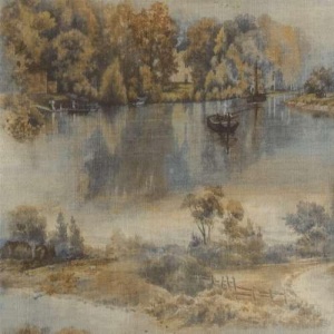 Виниловые обои на флизелиновой основе Rasch My Cottage Зеленый