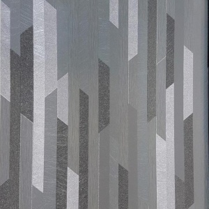Вінілові шпалери на флізеліновій основі P+S International Fashion four Walls Сіро-чорний 02551-70