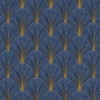 Виниловые обои на флизелиновой основе Erismann Elle Decoration 4 Синий