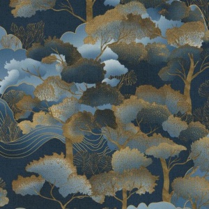 Виниловые обои на флизелиновой основе Grandeco Elle Decoration 4 Синий